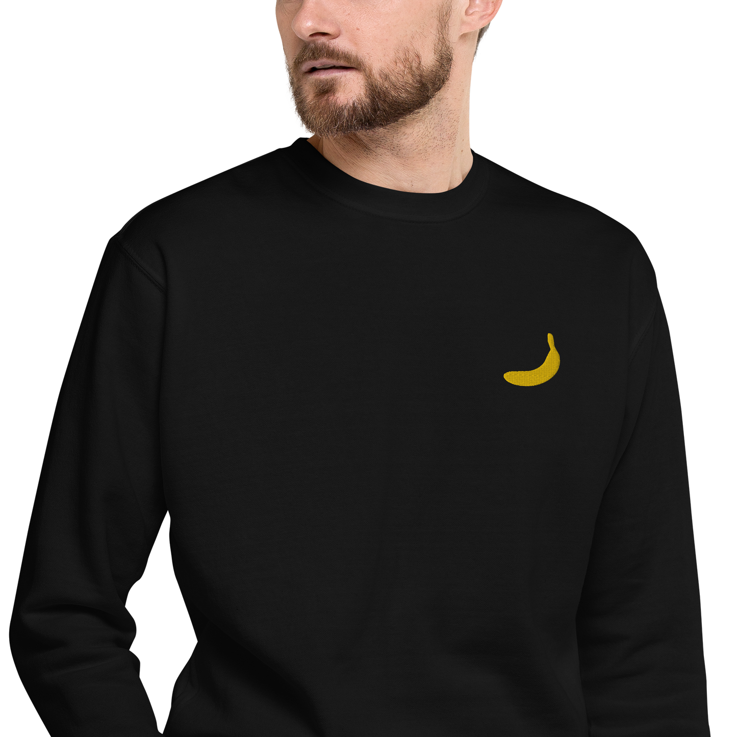 Embroided Banana - Unisex premium sweatshirt