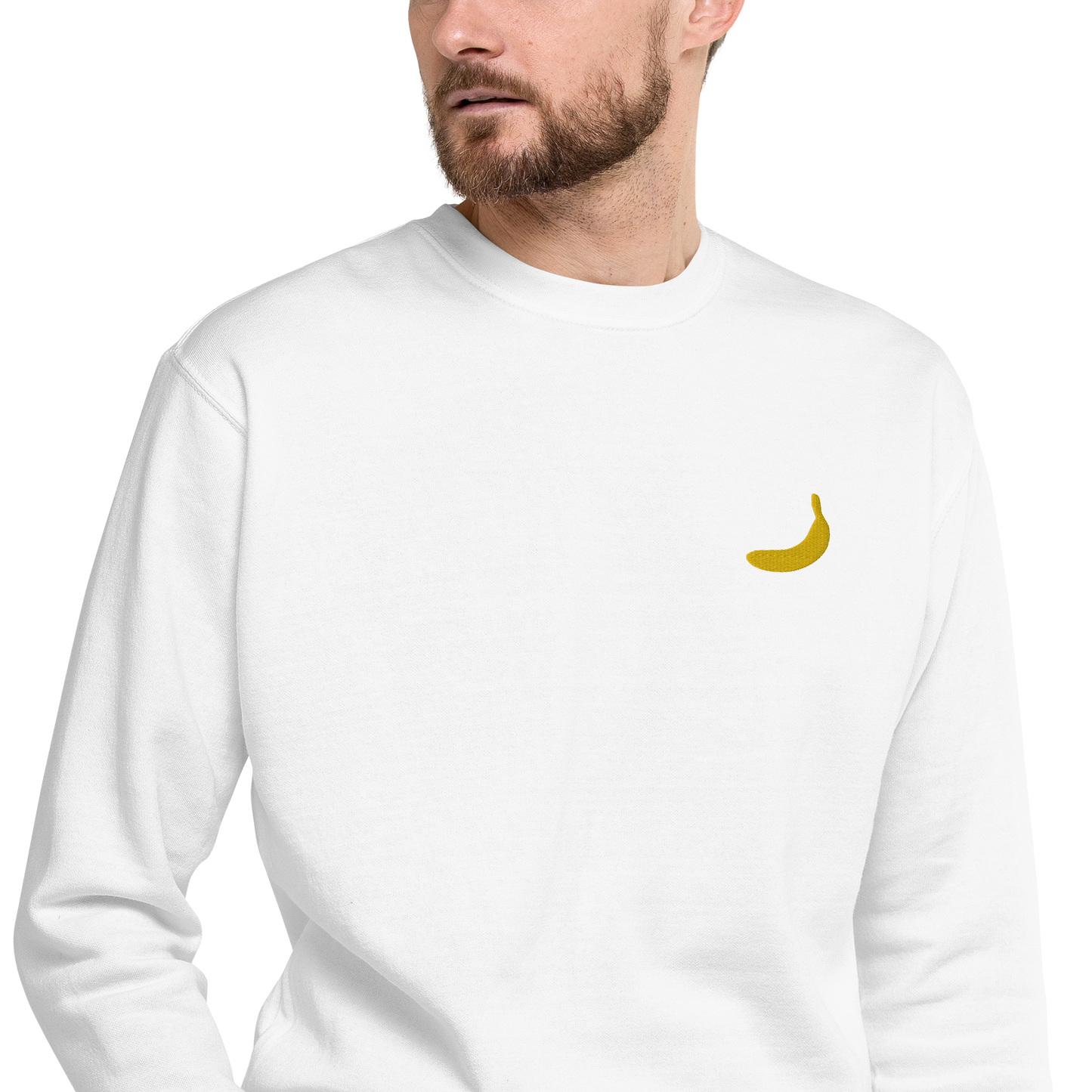 Embroided Banana - Unisex premium sweatshirt